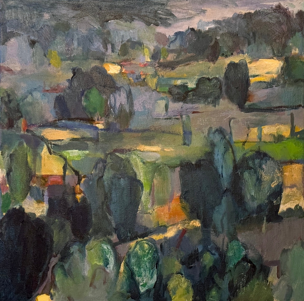 Blue and Green Landscape